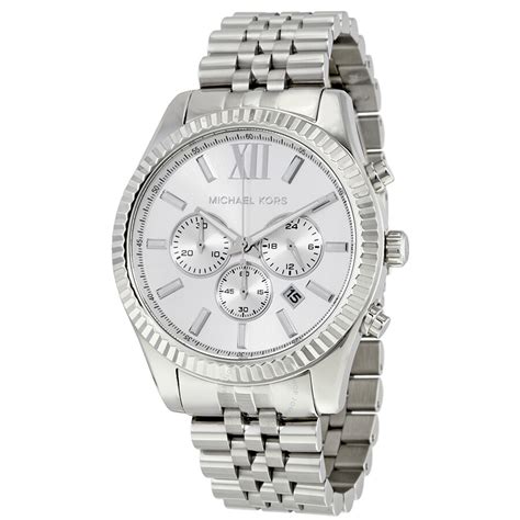 michael kors watch men silver